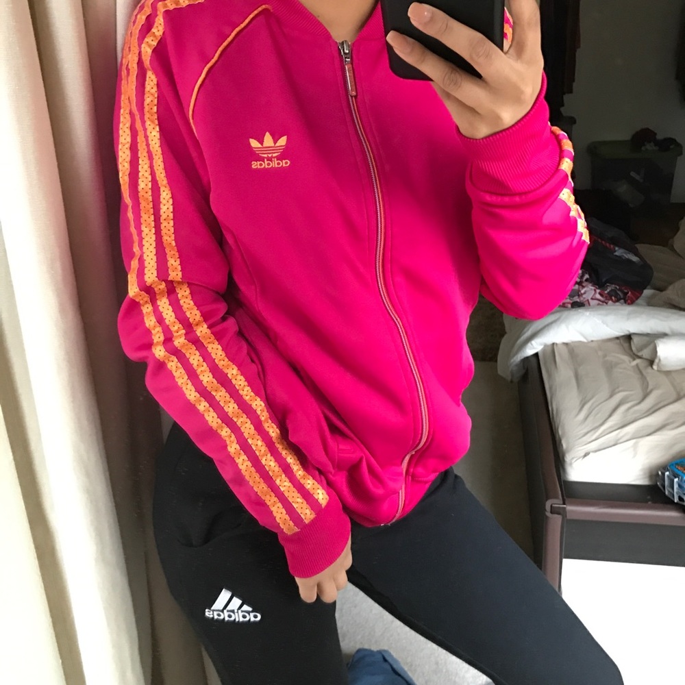 Pink adidas originals jacket